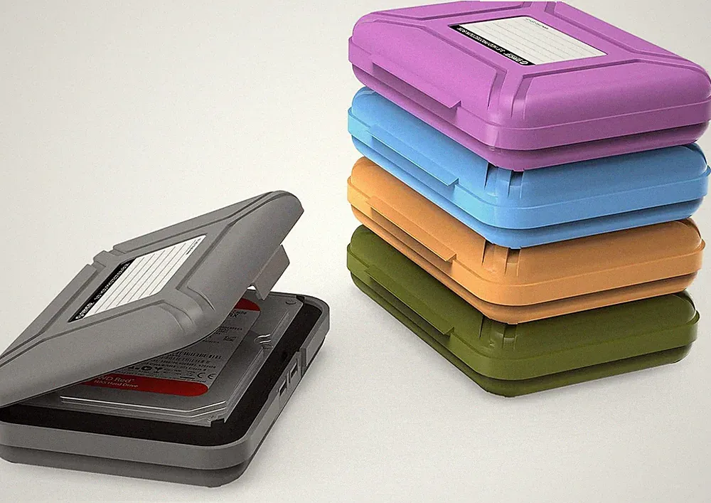 External Hard Drive Case for 3.5 Inch HDD/SSD 5 Packs Portable Hard Drive Carryi