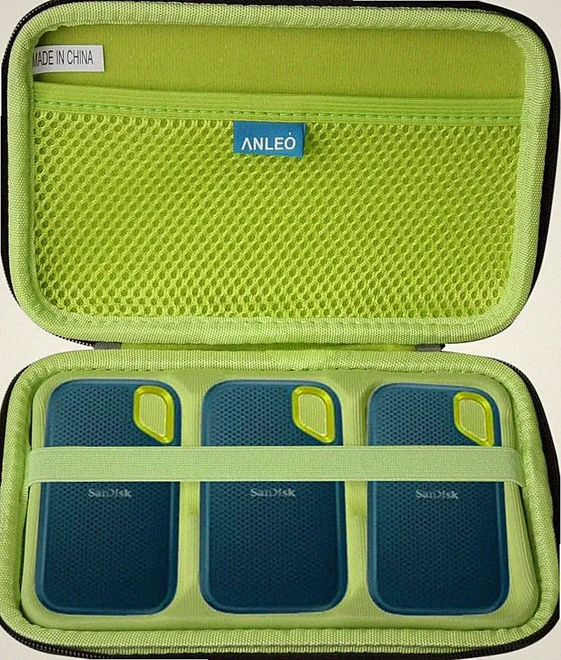 Hard Travel Case for Sandisk 500GB / 250GB / 1TB / 2TB Extreme Portable SSD (Bla