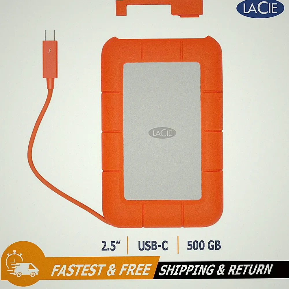 Orange portable SSD