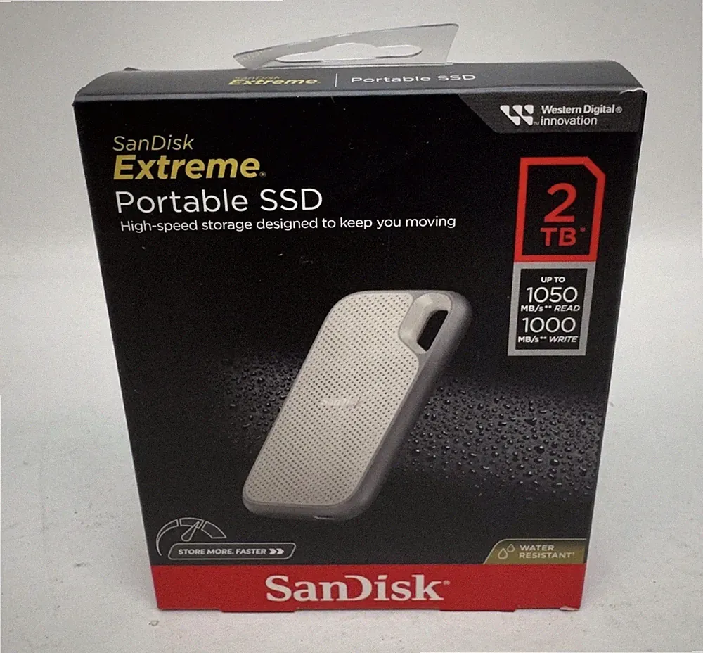 New SanDisk External Extreme Portable SSD 2TB - SEALED