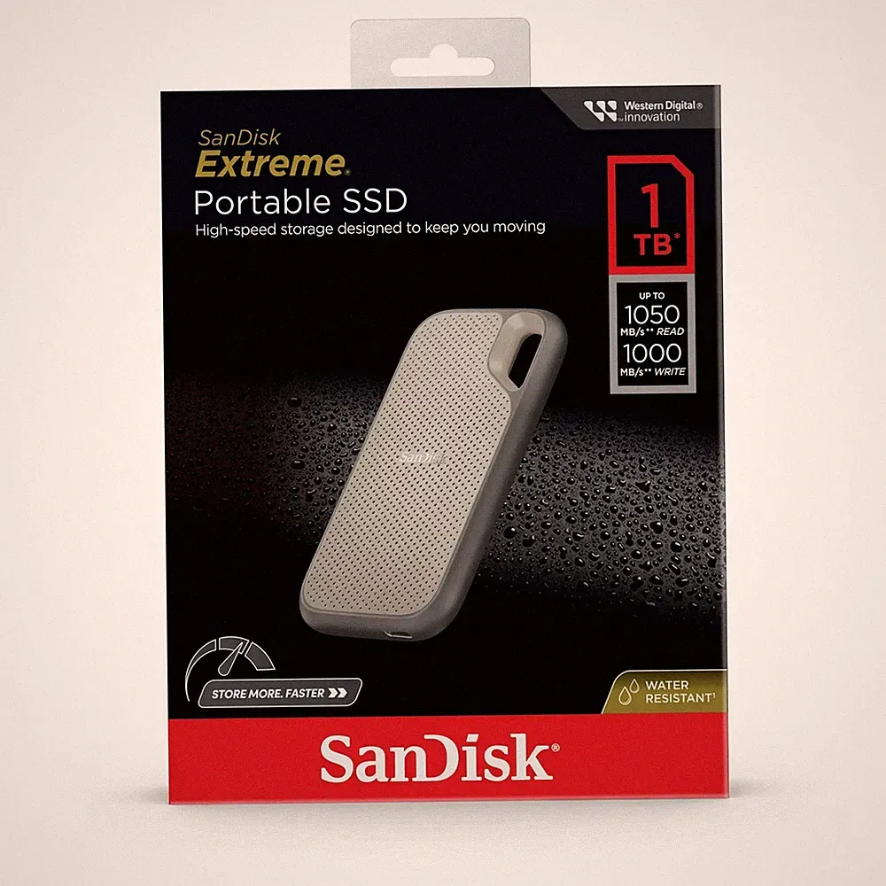 Gray Portable SSD
