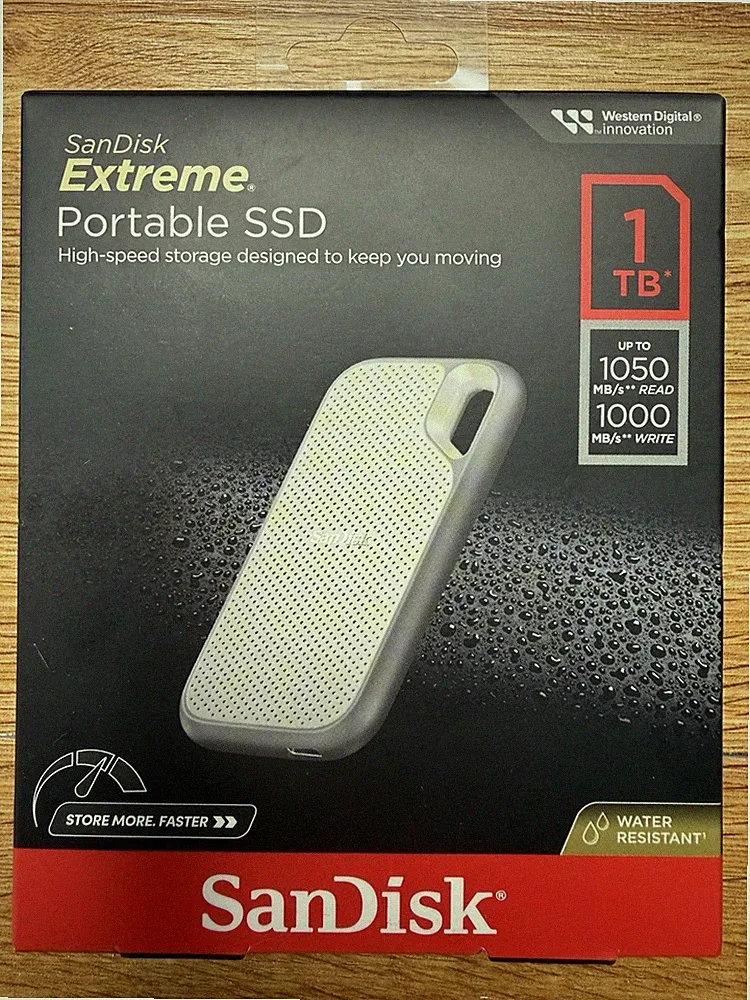 SanDisk 1TB Extreme External Portable SSD Up to 1050MB/s USB-C USB 3.2 Gen 2 SDS