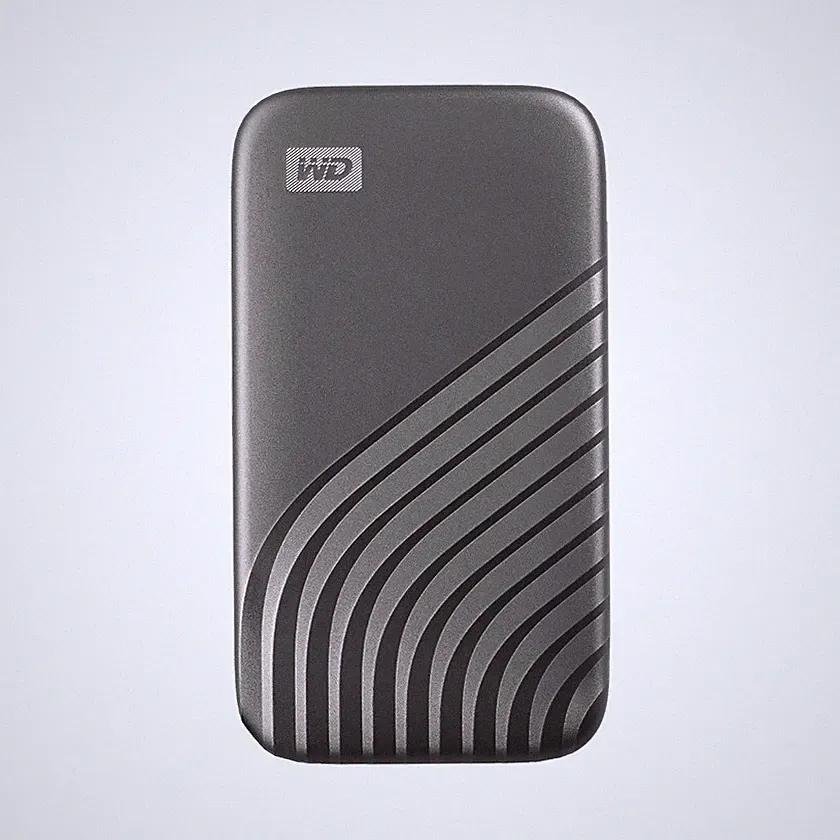 WD My Passport (2020) 500GB Portable External SSD - Gray (WDBAGF5000AGY-WESN)